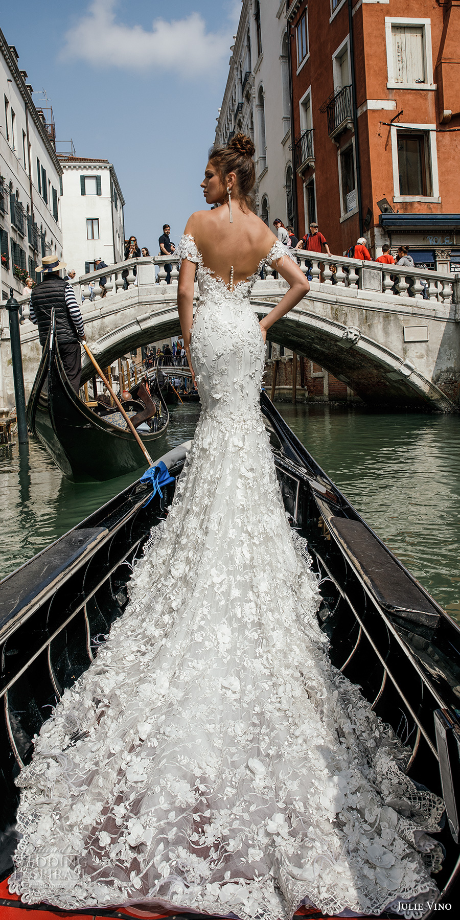 julie vino spring 2018 bridal off the shoulder straight across neckline full embellishment elegant romantic fit and flare wedding dress open v back royal train (02) bv julie vino spring 2018 bridal off the shoulder straight across neckline full embellishment elegant romantic fit and flare wedding dress open v back royal train (02) bv