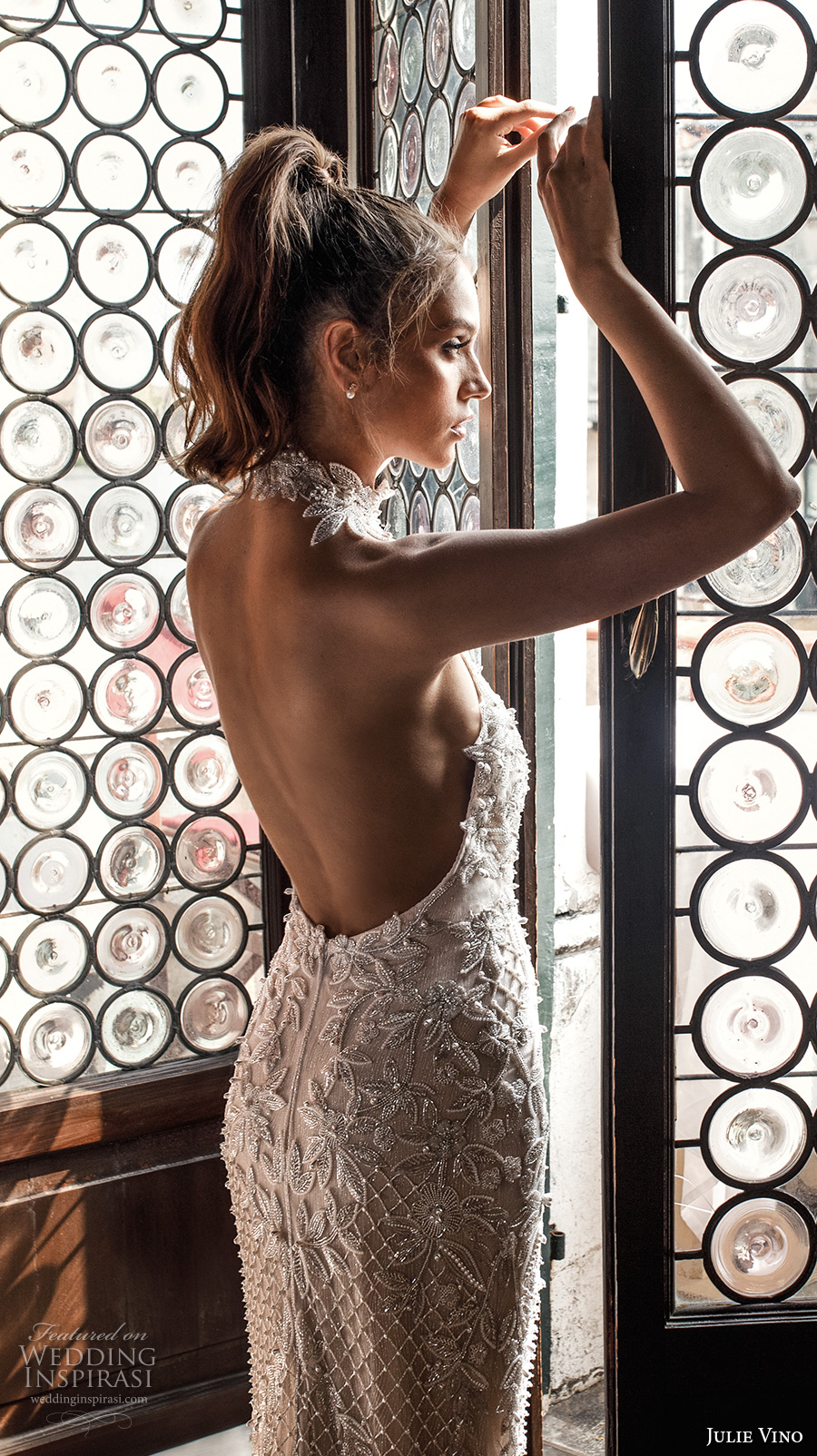 julie vino spring 2018 bridal sleeveless halter neck full embellishment elegant glamorous sheath wedding dress open back sweep train (10) zbv julie vino spring 2018 bridal sleeveless halter neck full embellishment elegant glamorous sheath wedding dress open back sweep train (10) zbv