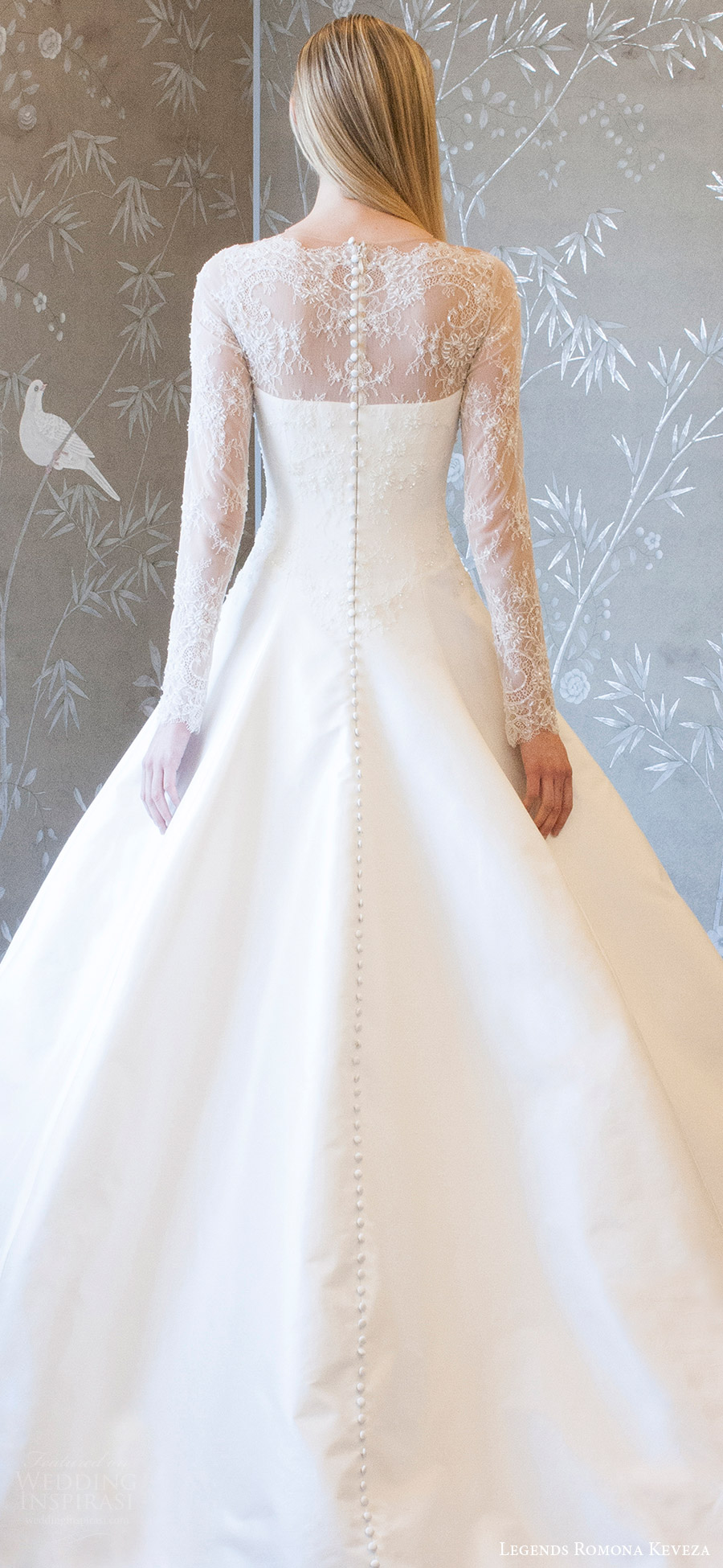 legends romona keveza spring 2018 bridal illusion long sleeves sheer neck sweetheart a line ball gown wedding dress (l8133) zbv romantic elegant