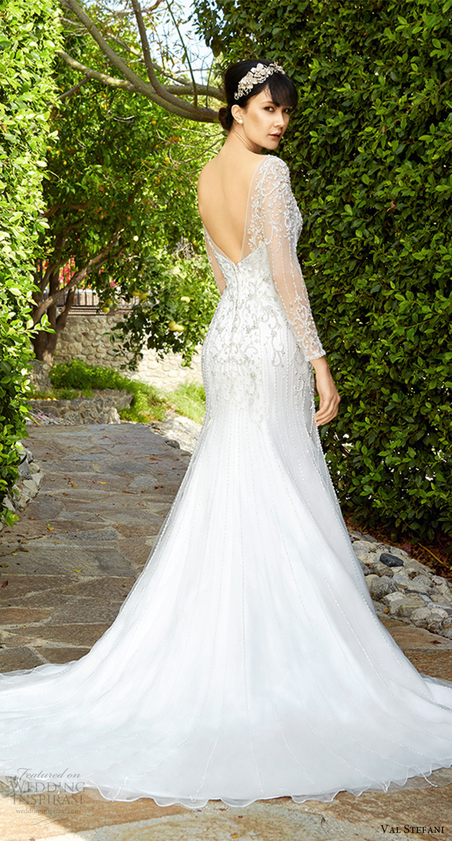 val stefani fall 2017 bridal illusion long sleeves sweetheart beaded bodice trumpet wedding dress (d8134) bv chapel train elegant val stefani fall 2017 bridal illusion long sleeves sweetheart beaded bodice trumpet wedding dress (d8134) bv chapel train elegant