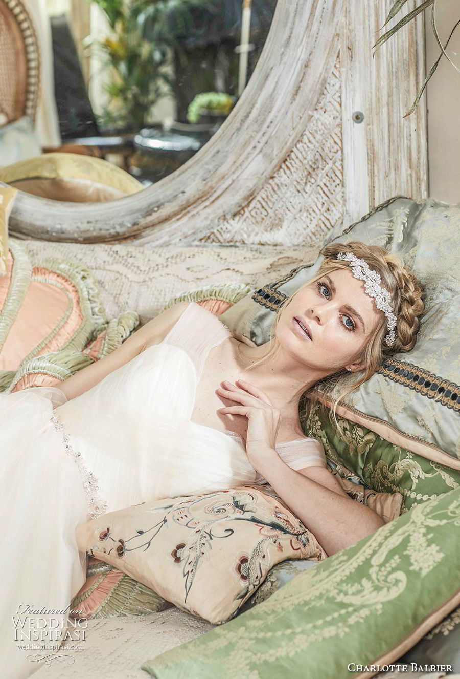 charlotte balbier 2018 bridal cap sleeves v neck simple ruched bodice elegant romantic a  line wedding dress sweep train (forever) zv
