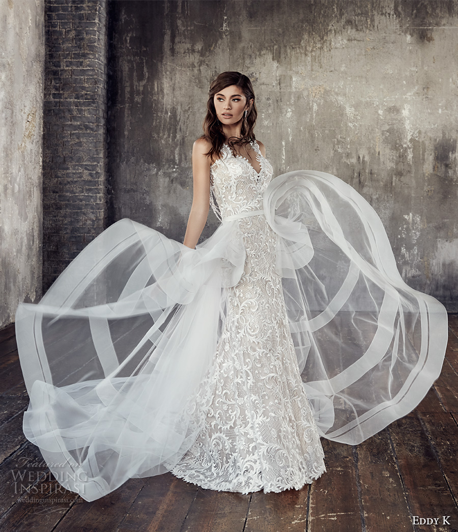 eddy k 2018 bridal sleeveless thick strap sweetheart neckline full embellishment elegant lace fit and flare wedding dress sheer button back sweep train (ct193) mv eddy k 2018 bridal sleeveless thick strap sweetheart neckline full embellishment elegant lace fit and flare wedding dress sheer button back sweep train (ct193) mv