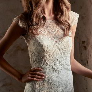 anna campbell 2018 bridal cap sleeves illusion boat sweetheart neckline full embellishment elegant trumpet wedding dress open v back chapel train (17) zv