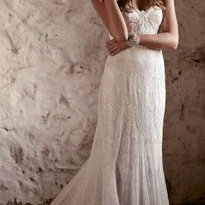 anna campbell 2018 bridal strapless sweetheart neckline full embellishment elegant fit and flare wedding dress open back chapel train (15) mv