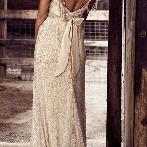 anna campbell 2018 bridal thin strap square neckline full embellishment glamorous soft a  line wedding dress open back sweep train (14) bv