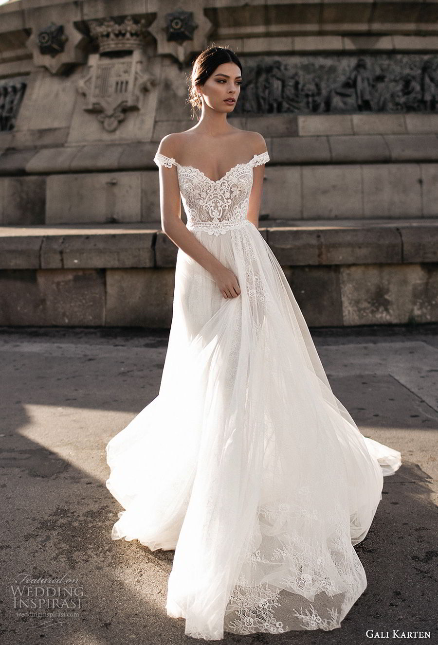 Off Shoulder Sweetheart Neckline Wedding Dress 5