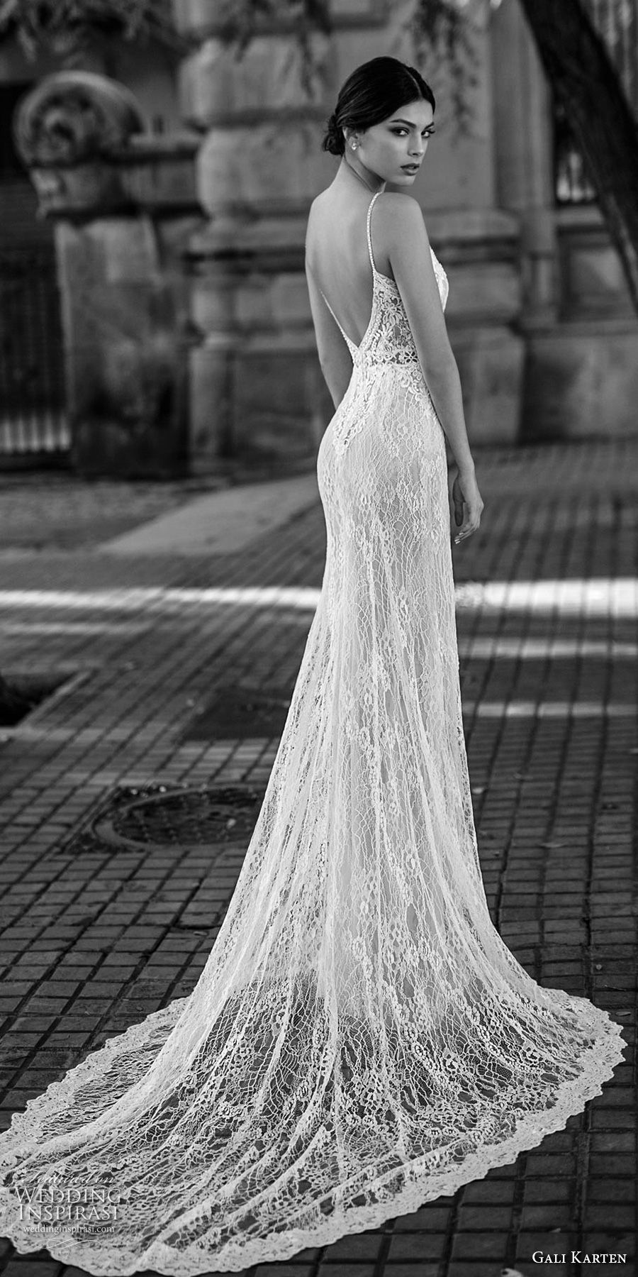 gali karten 2017 bridal spaghetti strap v neck full embellishment elegant sheath wedding dress open back chapel train (6) bv 