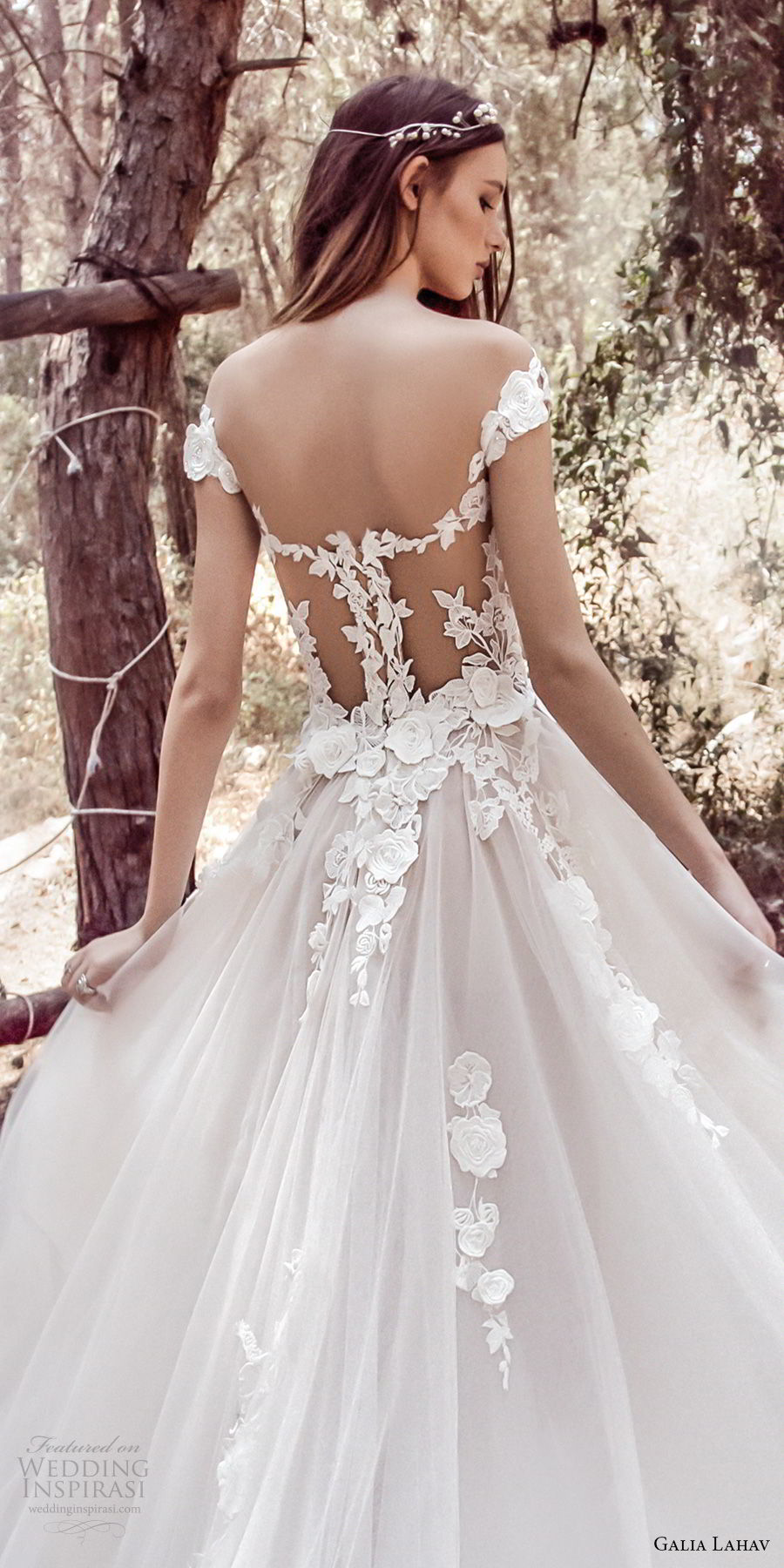 galia lahav gala 4 2018 bridal cap sleeves sweetheart neckline heavily embellished bodice tulle skirt romantic princess a  line wedding dress mid lace back royal train (902) zbv