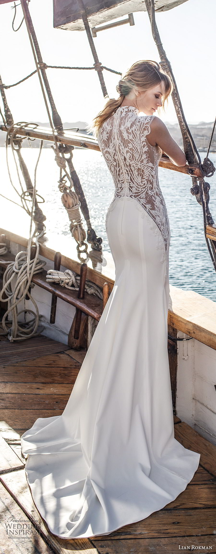 lian rokman 2017 bridal cap sleeves high neck heavily embellished bodice middle split skirt elegant a line wedding dress covered lace back short train (ruby) bv lian rokman 2017 bridal cap sleeves high neck heavily embellished bodice middle split skirt elegant a line wedding dress covered lace back short train (ruby) bv