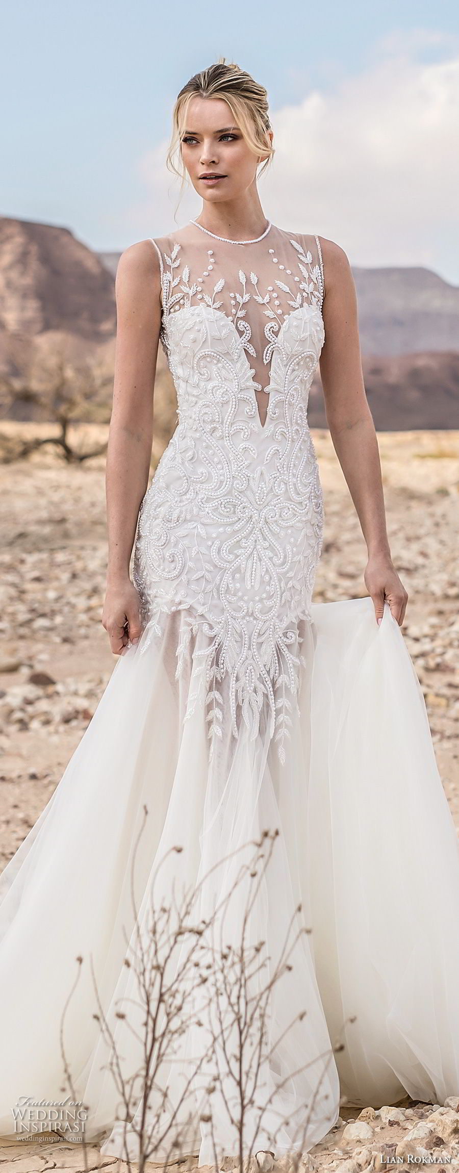 lian rokman 2017 bridal sleeveless illusion jewel deep plunging sweetheart neckline heavily embellished bodice dropwaist elegant a line wedding dress sheer lace back chapel train (pearls) zv lian rokman 2017 bridal sleeveless illusion jewel deep plunging sweetheart neckline heavily embellished bodice dropwaist elegant a line wedding dress sheer lace back chapel train (pearls) zv