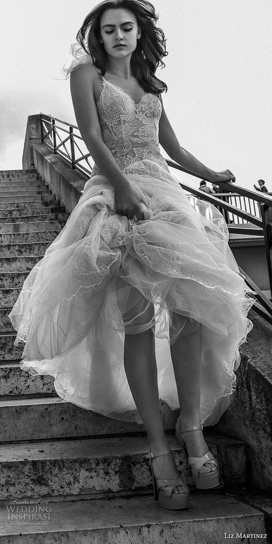 liz martinez 2018 bridal thin strap sweetheart neckline full embellishment tulle skirt romantic soft a  line wedding dress (14) mv