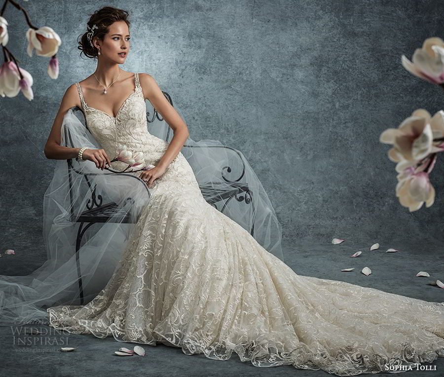 sophia tolli fall 2017 bridal sleeveless strap sweetheart neckline full embellishment elegant trumpet mermaid wedding dress lace back long train (7) mv sophia tolli fall 2017 bridal sleeveless strap sweetheart neckline full embellishment elegant trumpet mermaid wedding dress lace back long train (7) mv