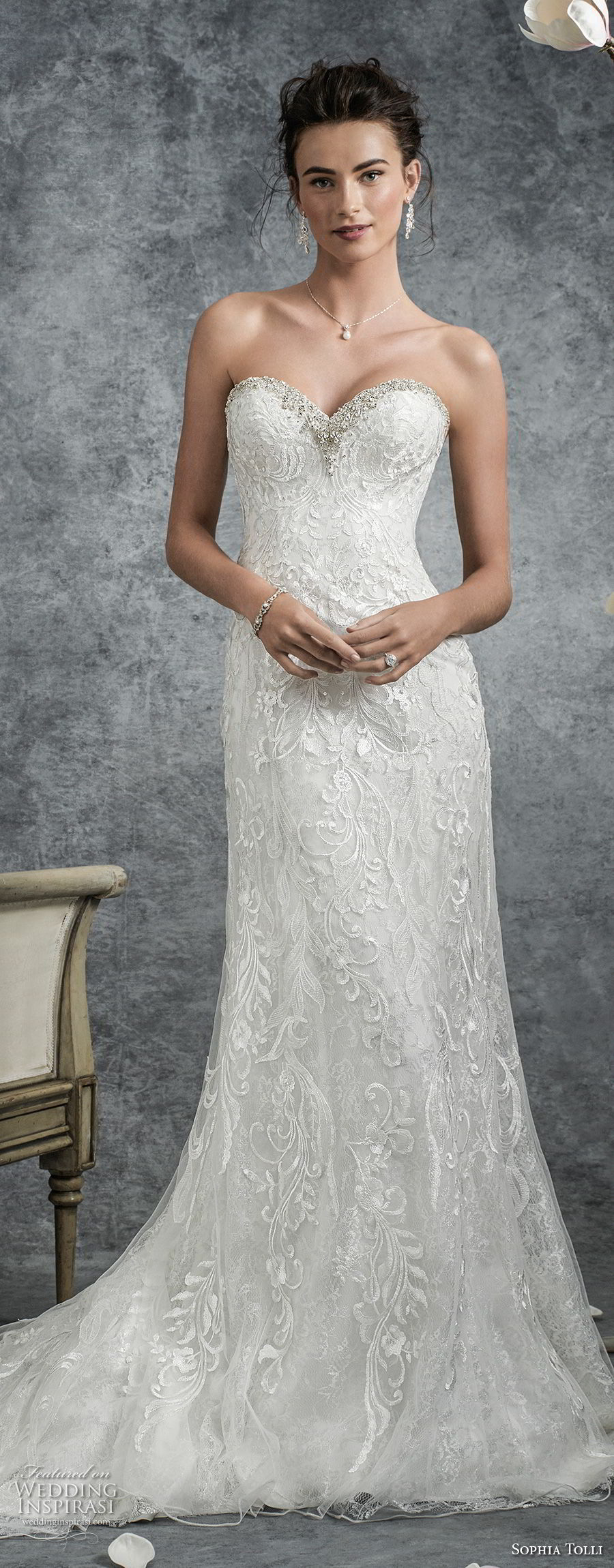 sophia tolli fall 2017 bridal strapless sweethert neckline full embellishment elegant modified a line wedding dress medium train (20) mv sophia tolli fall 2017 bridal strapless sweethert neckline full embellishment elegant modified a line wedding dress medium train (20) mv