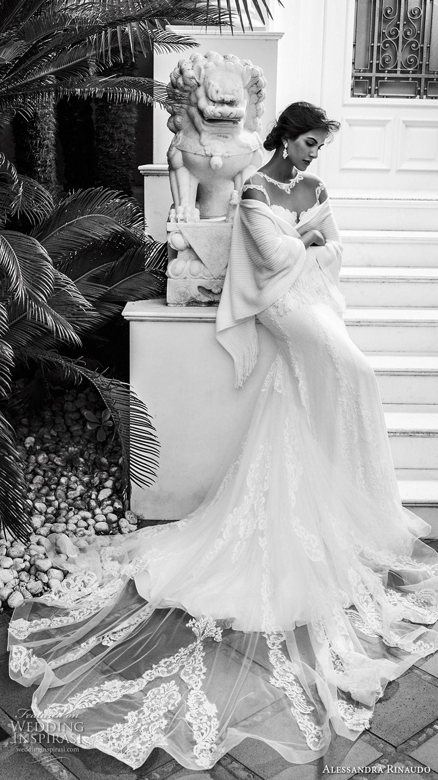 alessandra rinaudo 2018 bridal cap sleeves illusion jewel sweetheart neckline heavily embellished bodice elegant fit and flare wedding dress keyhole back chapel train (25) mv