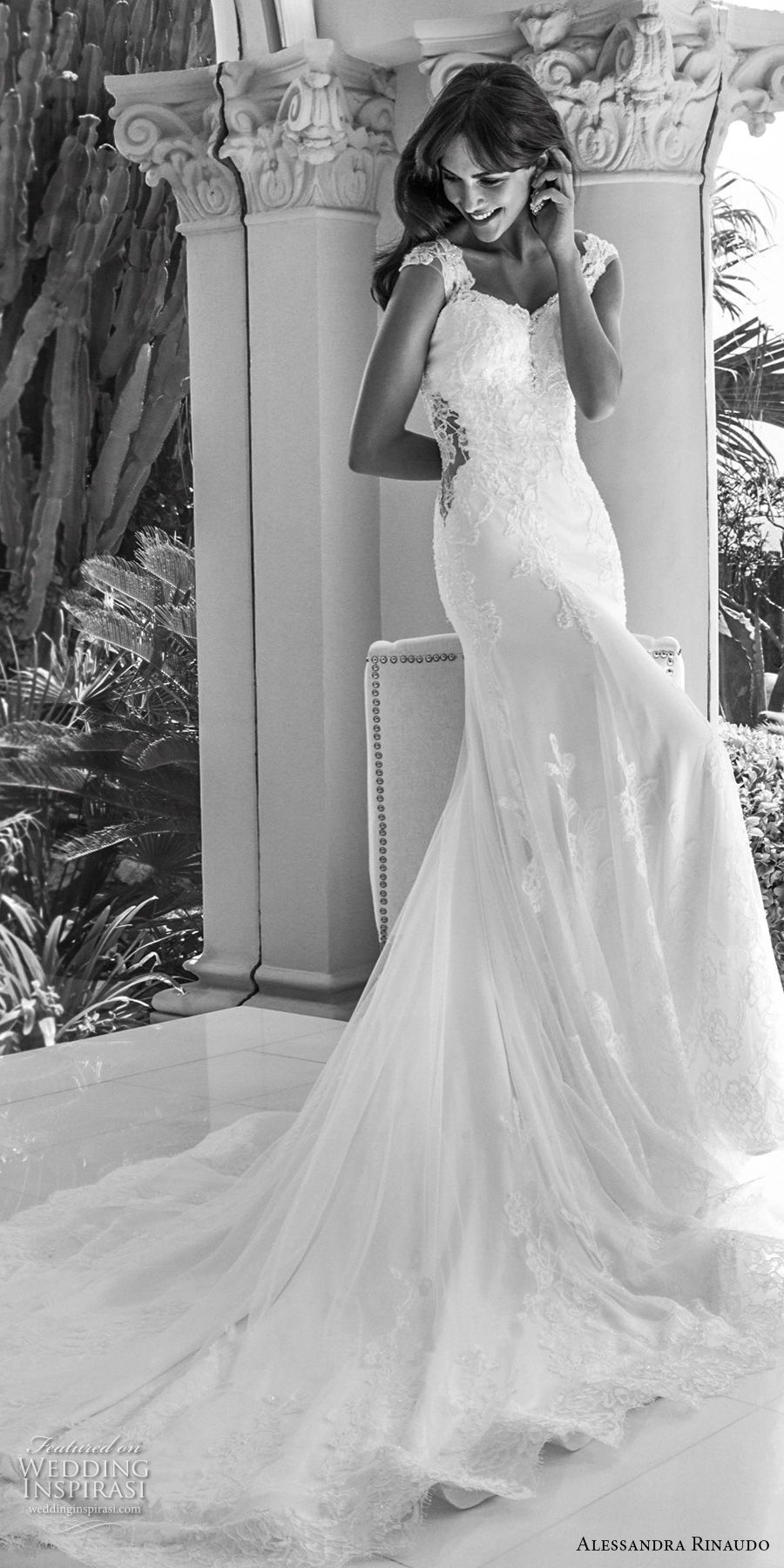alessandra rinaudo 2018 bridal cap sleeves sweetheart neckline heavily embellished bodice elegant soft a  line wedding dress sheer lace back chapel train (32) mv