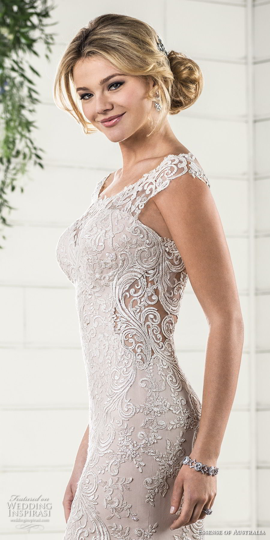 essense australia fall 2017 bridal cap sleeves illusion bateau sweetheart neckline full embellishment elegant blush color sheath wedding dress covered lace back chapel train (22) zsdv essense australia fall 2017 bridal cap sleeves illusion bateau sweetheart neckline full embellishment elegant blush color sheath wedding dress covered lace back chapel train (22) zsdv