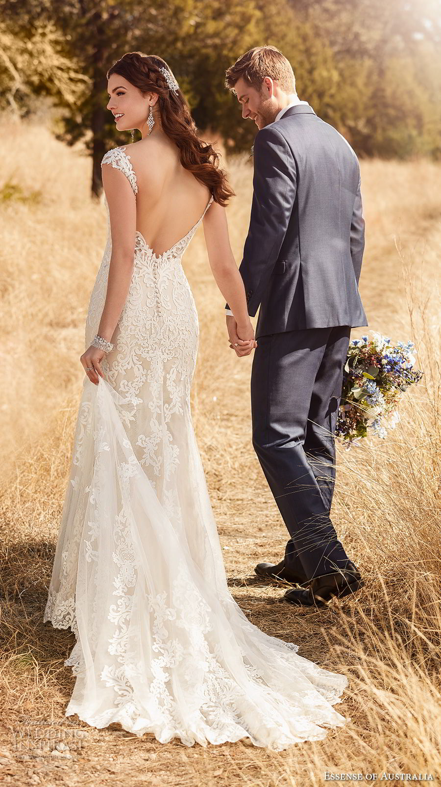 essense australia fall 2017 bridal cap sleeves sweetheart neckline full embellishment elegant fit and flare wedding dress open v back medium train (20) mv bv essense australia fall 2017 bridal cap sleeves sweetheart neckline full embellishment elegant fit and flare wedding dress open v back medium train (20) mv bv