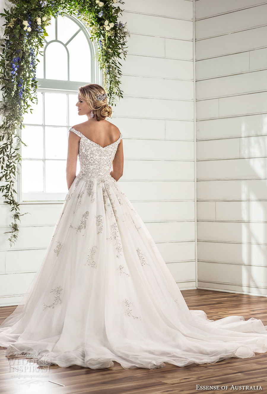 essense australia fall 2017 bridal off the shoulder sweetheart neckline heavily embellished beaded bodice romantic princess ball gown a line wedding dress chapel train (79) bv essense australia fall 2017 bridal off the shoulder sweetheart neckline heavily embellished beaded bodice romantic princess ball gown a line wedding dress chapel train (79) bv