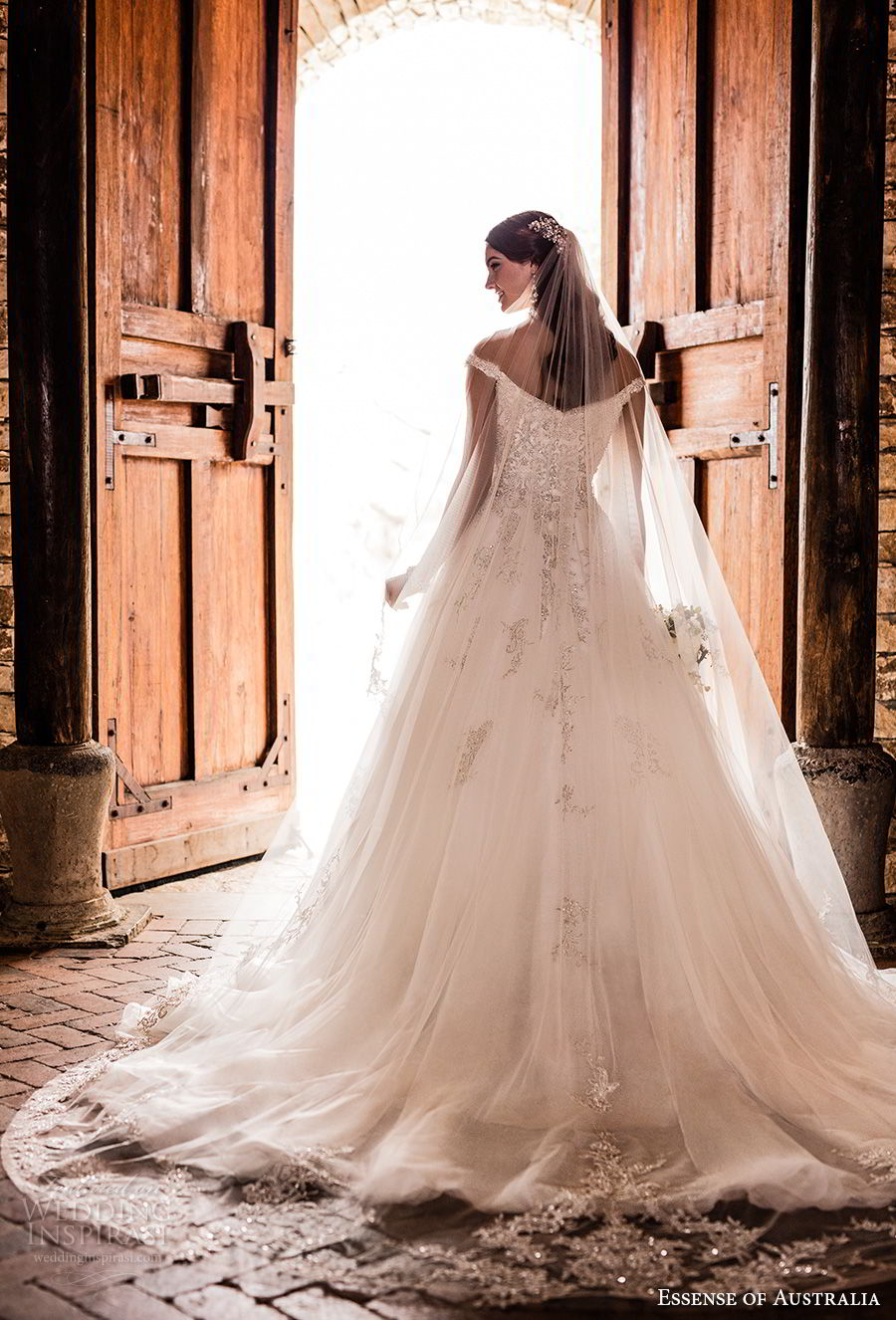 essense australia fall 2017 bridal off the shoulder sweetheart neckline heavily embellished beaded bodice romantic princess ball gown a line wedding dress chapel train (79) bv essense australia fall 2017 bridal off the shoulder sweetheart neckline heavily embellished beaded bodice romantic princess ball gown a line wedding dress chapel train (79) bv