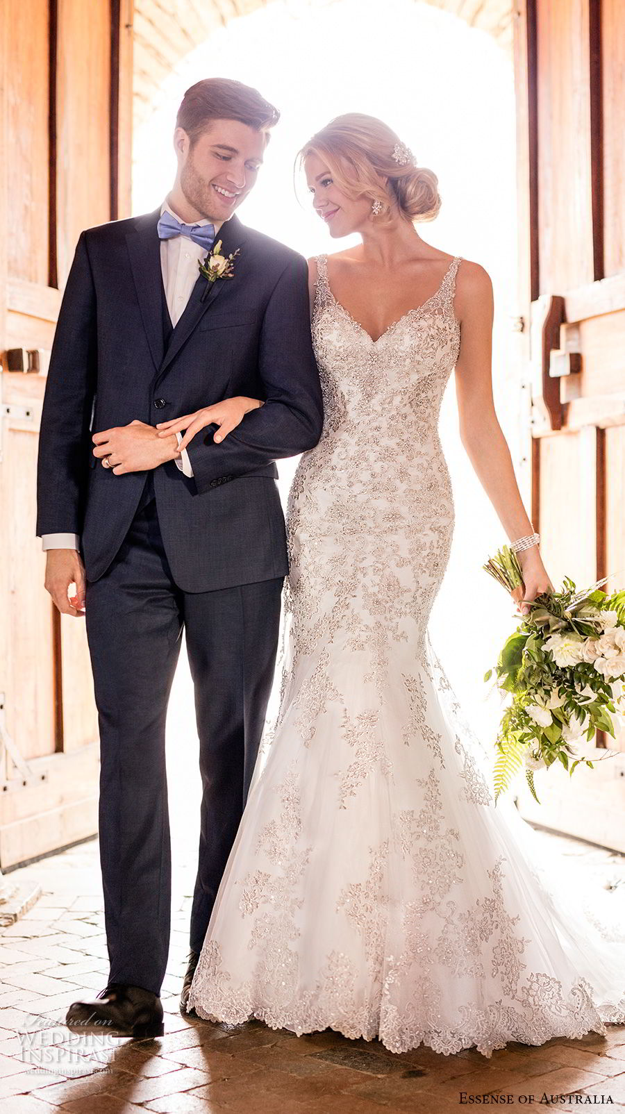 essense australia fall 2017 bridal sleeveless embroidered strap v neck full embellishment elegant fit and flare wedding dress open scoop back chapel train (99) mv essense australia fall 2017 bridal sleeveless embroidered strap v neck full embellishment elegant fit and flare wedding dress open scoop back chapel train (99) mv