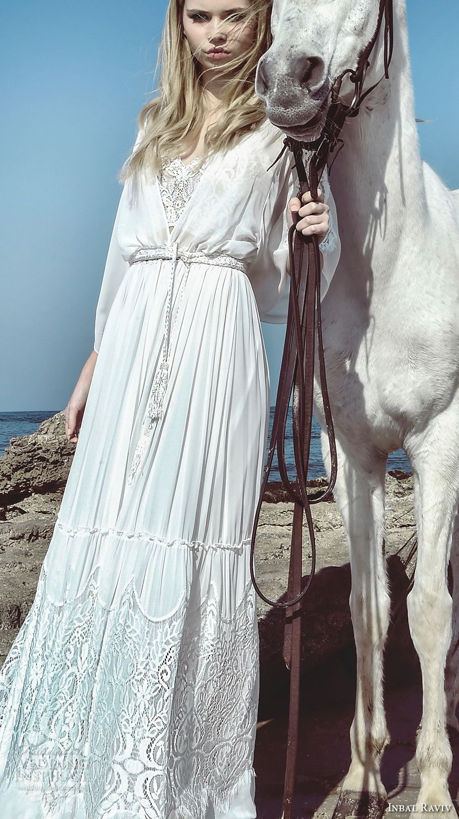 inbal raviv 2017 bridal pagoda sleeves sweetheart neckline hvauly embellished bodice soft a line wedding dress sweep train (dana) mv inbal raviv 2017 bridal pagoda sleeves sweetheart neckline hvauly embellished bodice soft a line wedding dress sweep train (dana) mv