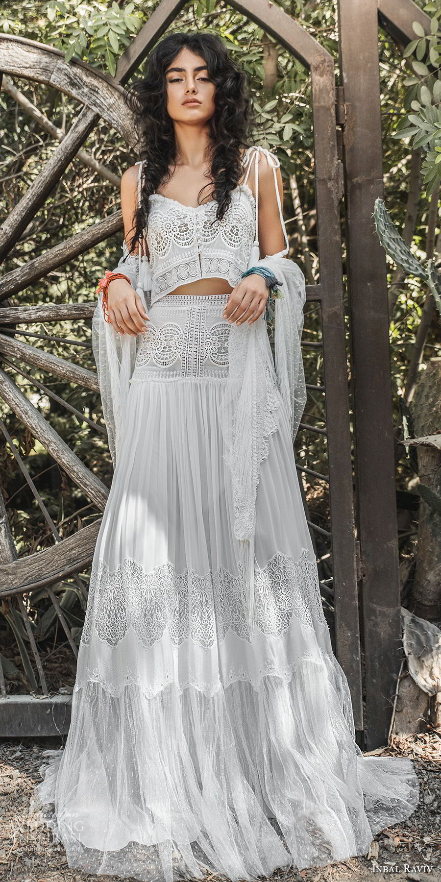 inbal raviv 2017 bridal sleeveless spaghetti strap sweetheart neckline full embellishment crop top bohemian soft a line wedding dress sweep train (lila) mv inbal raviv 2017 bridal sleeveless spaghetti strap sweetheart neckline full embellishment crop top bohemian soft a line wedding dress sweep train (lila) mv