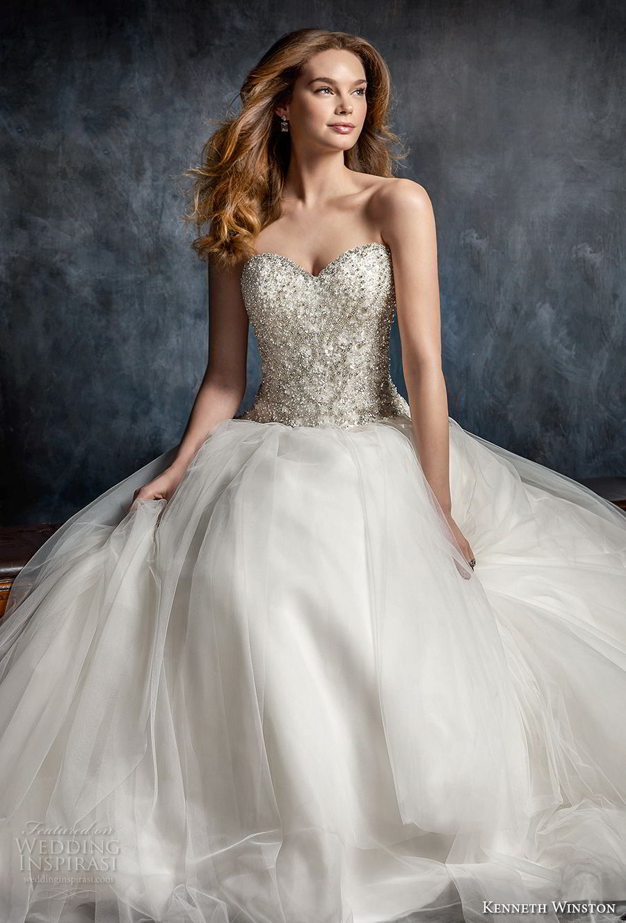 Sleeveless A-line Wedding Dress With Beaded Bodice | Kleinfeld Bridal