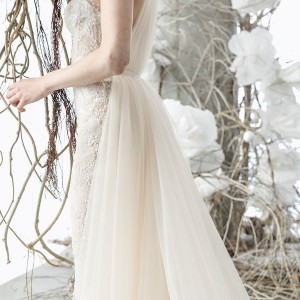 mira zwillinger 2018 bridal strapless sweetheart neckline full embellishment sexy romantic sheath wedding dress a  line overskirt chapel train (naya) sdv