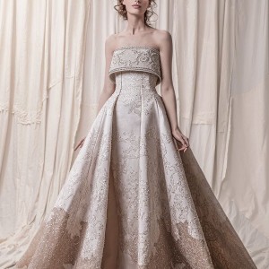 krikor jabotian spring 2018 bridal strapless straight across neckline full embellishment princess glamorous a  line wedding dress royal train (09) mv