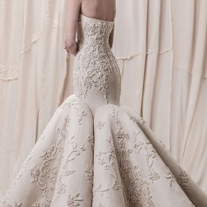 krikor jabotian spring 2018 bridal strapless sweetheart neckline full embellishment elegant glamorous mermaid wedding dress chapel train (02) bv