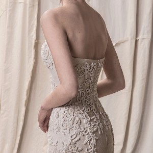 krikor jabotian spring 2018 bridal strapless sweetheart neckline full embellishment elegant glamorous mermaid wedding dress chapel train (02) zbv