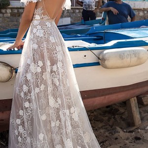 muse berta 2018 bridal spaghetti strap cold shoulder v neck full embellishment romantic soft a  line wedding dress open back sweep train (14) bv