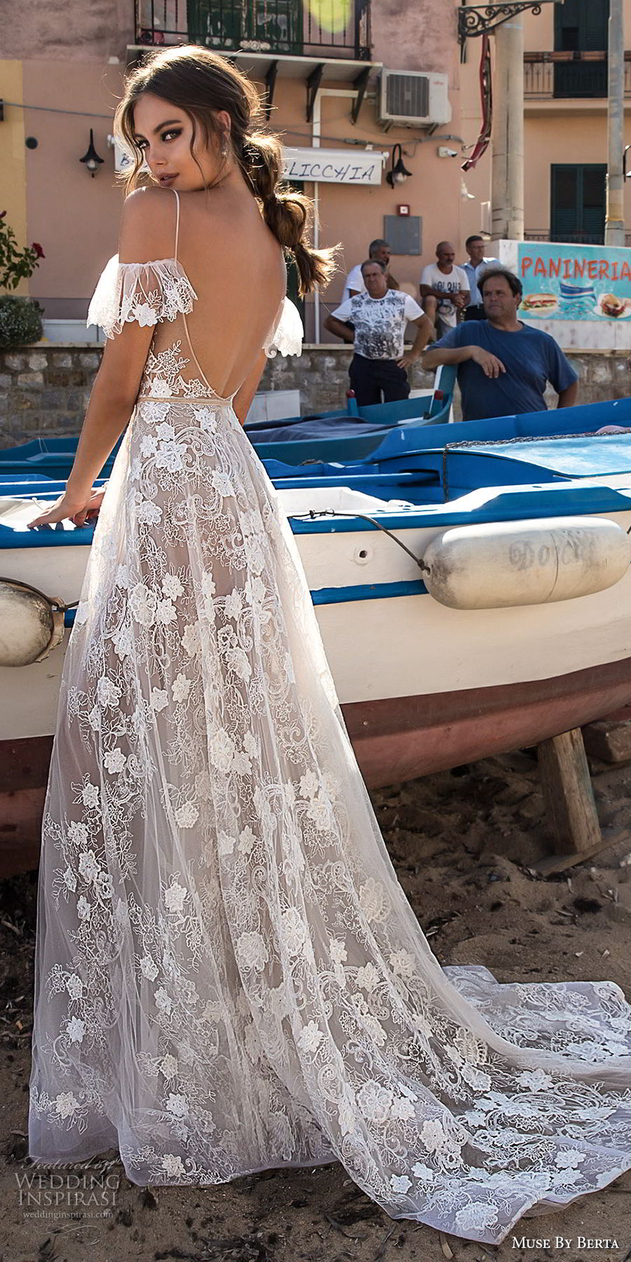 muse berta 2018 bridal spaghetti strap cold shoulder v neck full embellishment romantic soft a line wedding dress open back sweep train (14) bv muse berta 2018 bridal spaghetti strap cold shoulder v neck full embellishment romantic soft a line wedding dress open back sweep train (14) bv