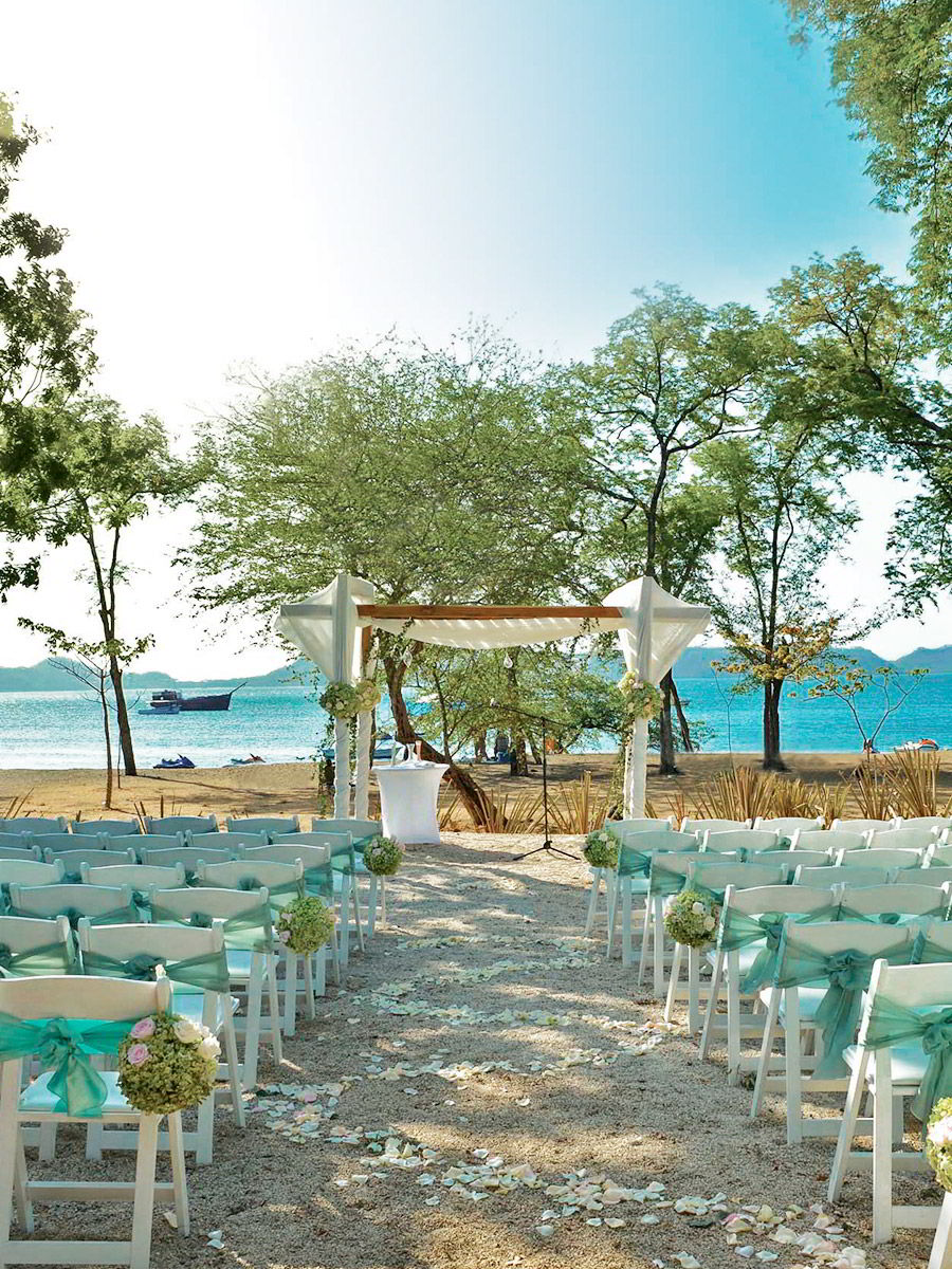 beach wedding inspiration marriott el mangroove guanacaste costa rica honeymoon destination romantic seaside wedding venue