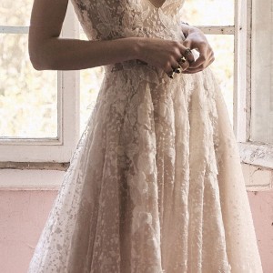christos costarellos spring 2018 bridal sleeveless deep v neck full embellishment romantic a  line wedding dress low open scoop back chapel train (20) lv