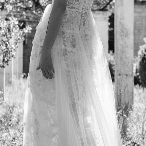 christos costarellos spring 2018 bridal sleeveless spaghetti strap sweetheart neckline full lace embellishment romantic bohemian soft a  line wedding dress sweep train (30) bv