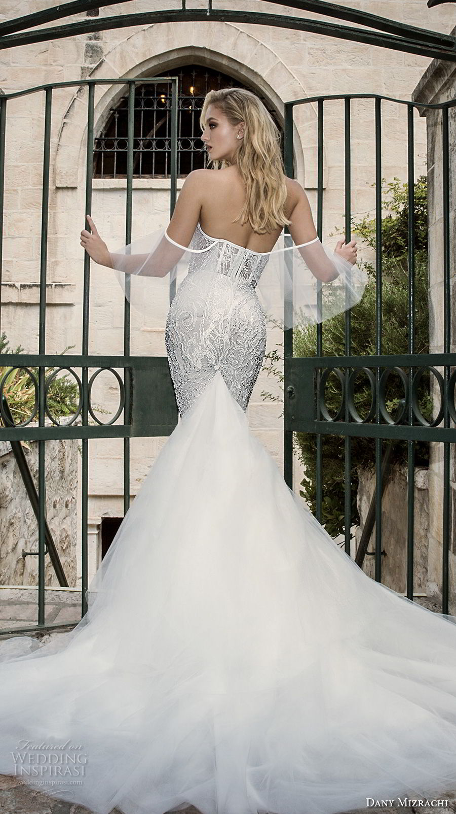 dany mizrachi spring 2018 bridal off the shoulder sweetheart neckline full embellishment elegant sexy mermaid wedding dress chapel train (22) bv dany mizrachi spring 2018 bridal off the shoulder sweetheart neckline full embellishment elegant sexy mermaid wedding dress chapel train (22) bv