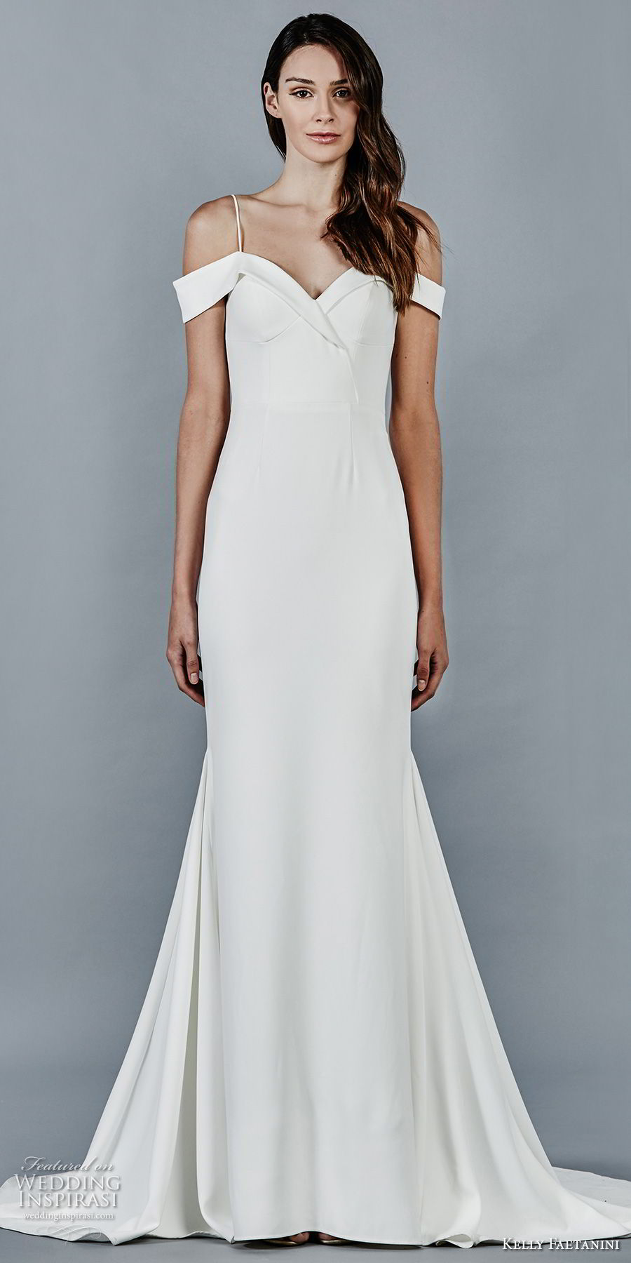 kelly faetanini fall 2018 bridal spaghetti strap off the shoulder sweetheart neckline simple clean fit and flare wedding dress sweep train (7) mv kelly faetanini fall 2018 bridal spaghetti strap off the shoulder sweetheart neckline simple clean fit and flare wedding dress sweep train (7) mv