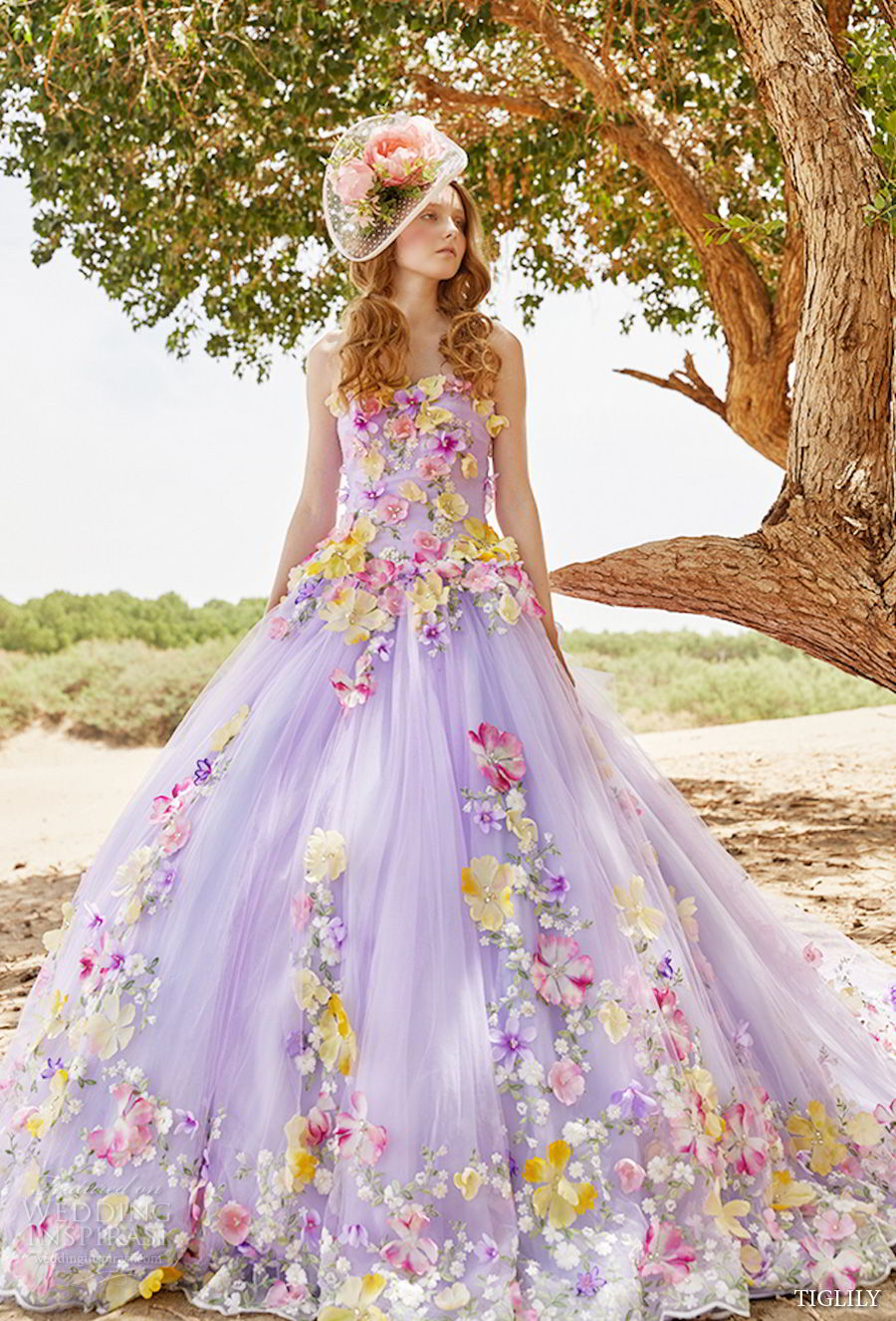 colored wedding dresses 2018