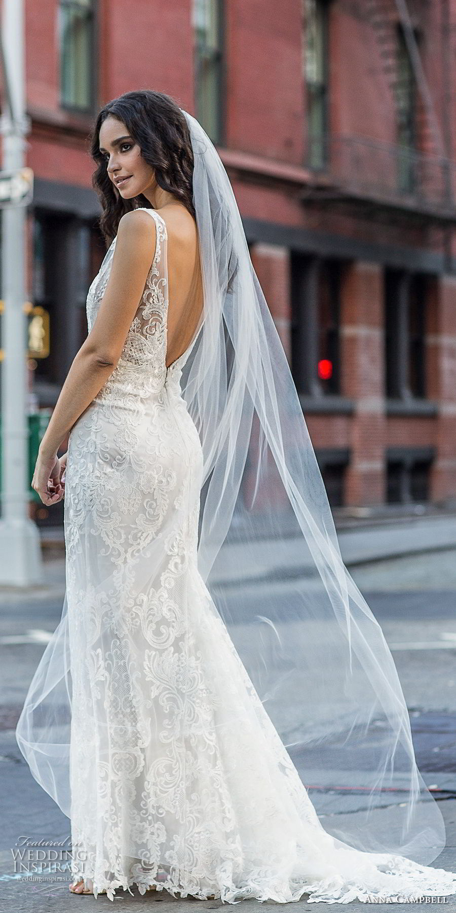 anna campbell fall 2018 bridal sleeveless v neck full embellishment elegant fit and flare sheath wedding dress open v back sweep train (4) sdv 