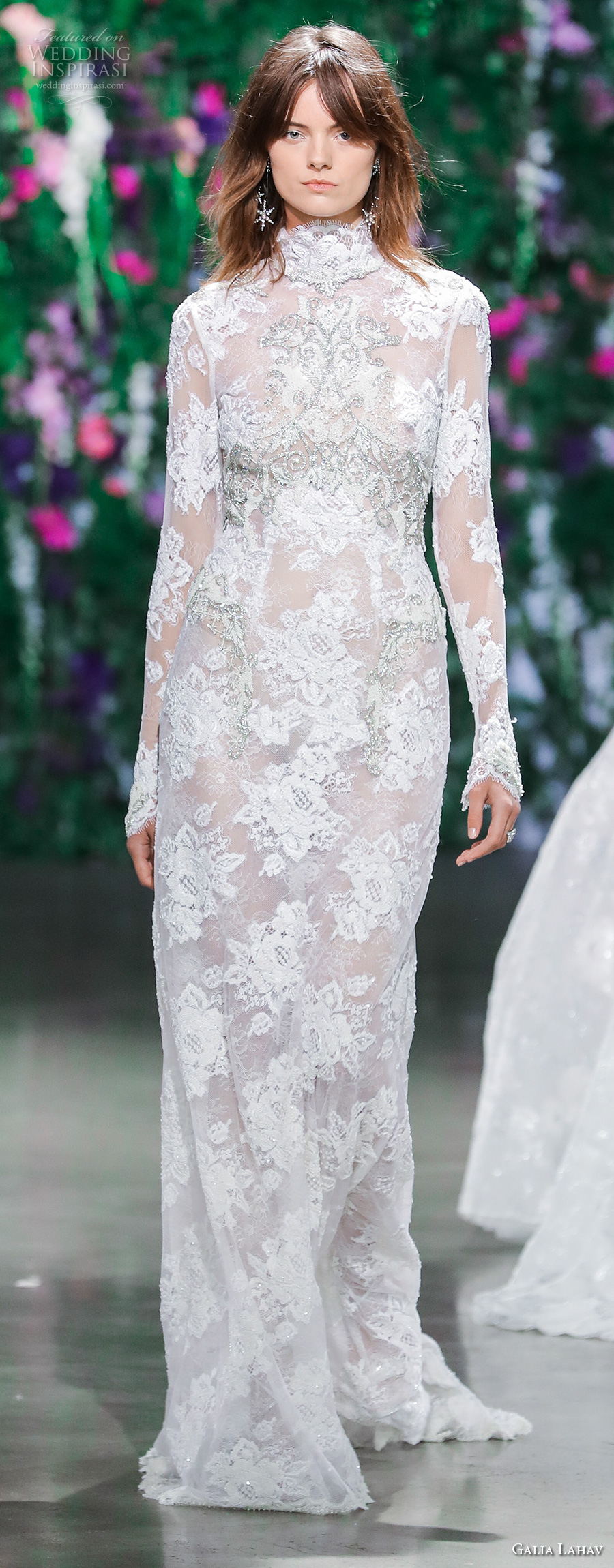 galia lahav fall 2018 bridal long sleeves high neck full embellishment elegant modest sheath wedding dress (16) mv galia lahav fall 2018 bridal long sleeves high neck full embellishment elegant modest sheath wedding dress (16) mv