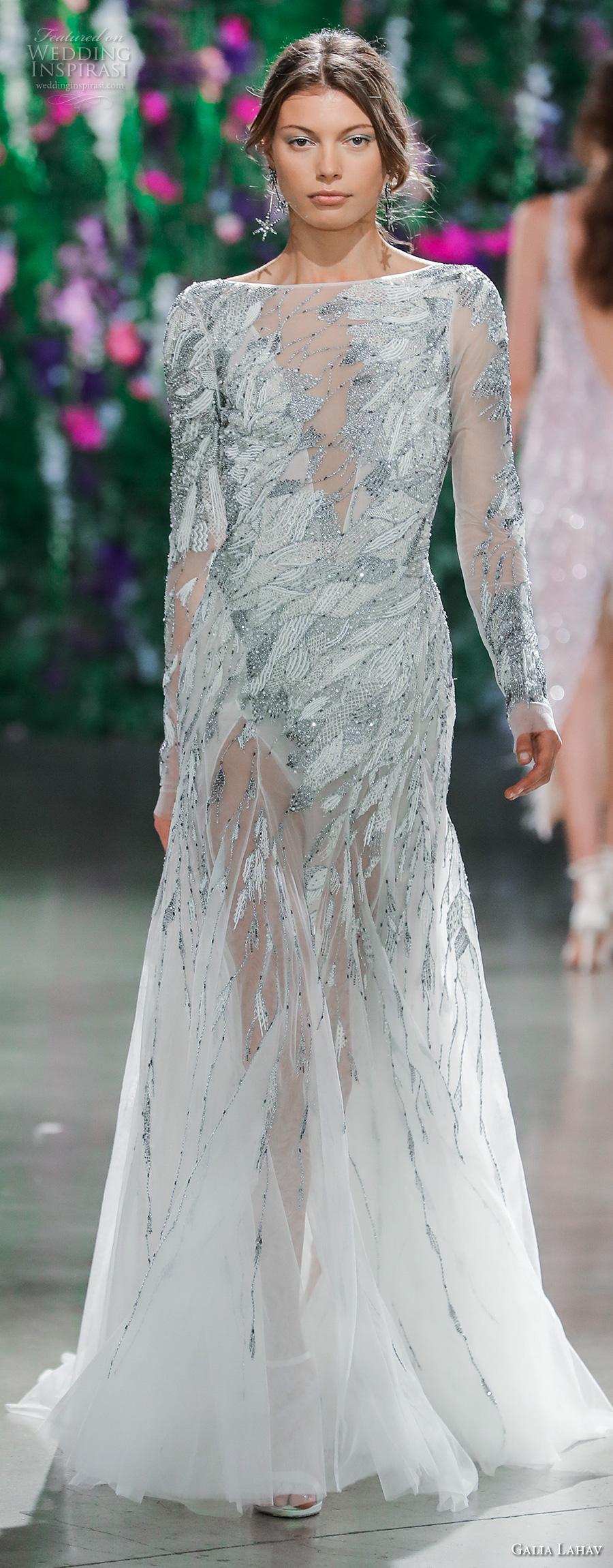 galia lahav fall 2018 bridal long sleeves illusion bateau v neck full embellishment elegant modified a line wedding dress (15) mv galia lahav fall 2018 bridal long sleeves illusion bateau v neck full embellishment elegant modified a line wedding dress (15) mv