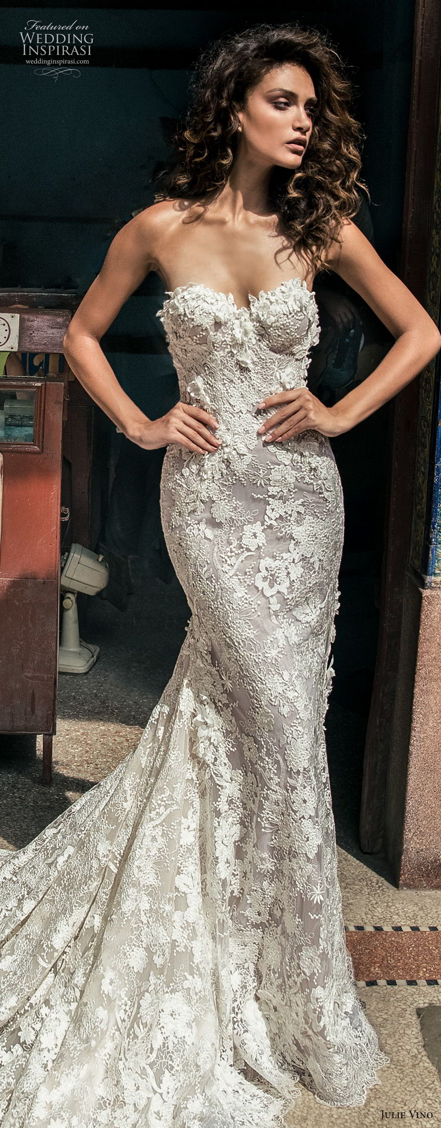 julie vino fall 2018 havana strapless sweetheart neckline full embellishment elegant sexy fit and flare wedding dress royal train (12) lv