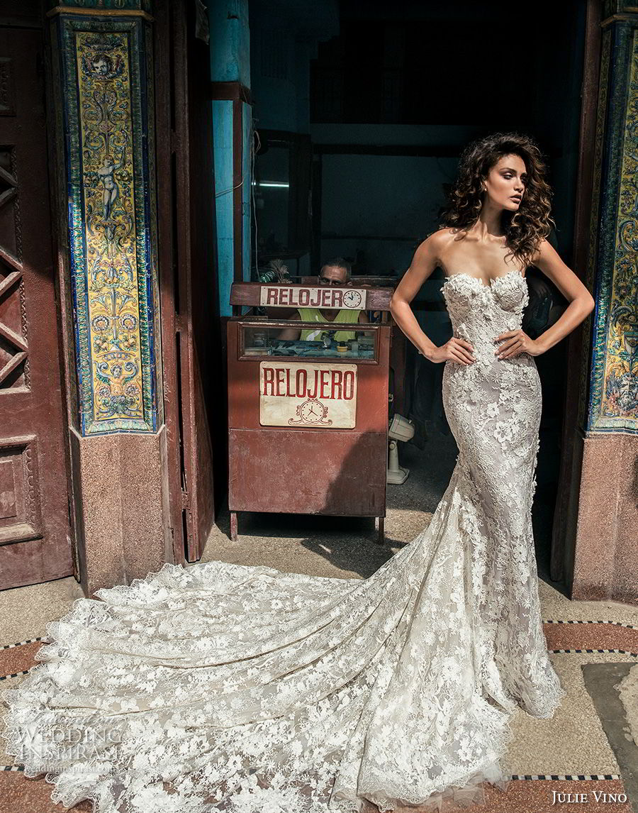 julie vino fall 2018 havana strapless sweetheart neckline full embellishment elegant sexy fit and flare wedding dress royal train (12) mv