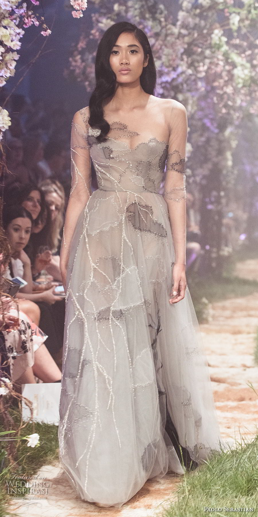 paolo sebastian spring 2018 couture long sleeves illusion bateau sweetheart neckline full embellishment elegant romantic soft a line wedding dress (32) mv paolo sebastian spring 2018 couture long sleeves illusion bateau sweetheart neckline full embellishment elegant romantic soft a line wedding dress (32) mv