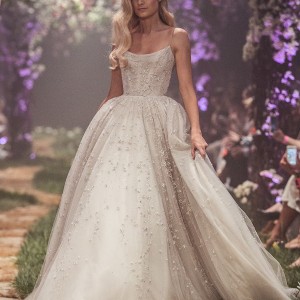 paolo sebastian spring 2018 couture spaghetti strap scoop neck full embellishment princess ball gown a  line wedding dress (15) mv