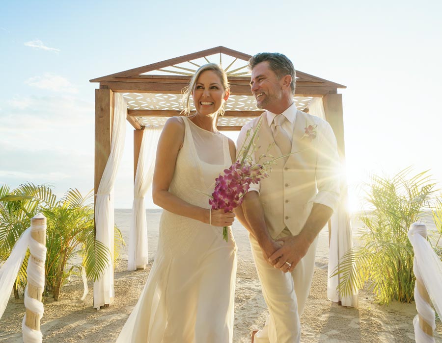 apple vacations couples resorts destination wedding jamaica beach front ceremony inspiration