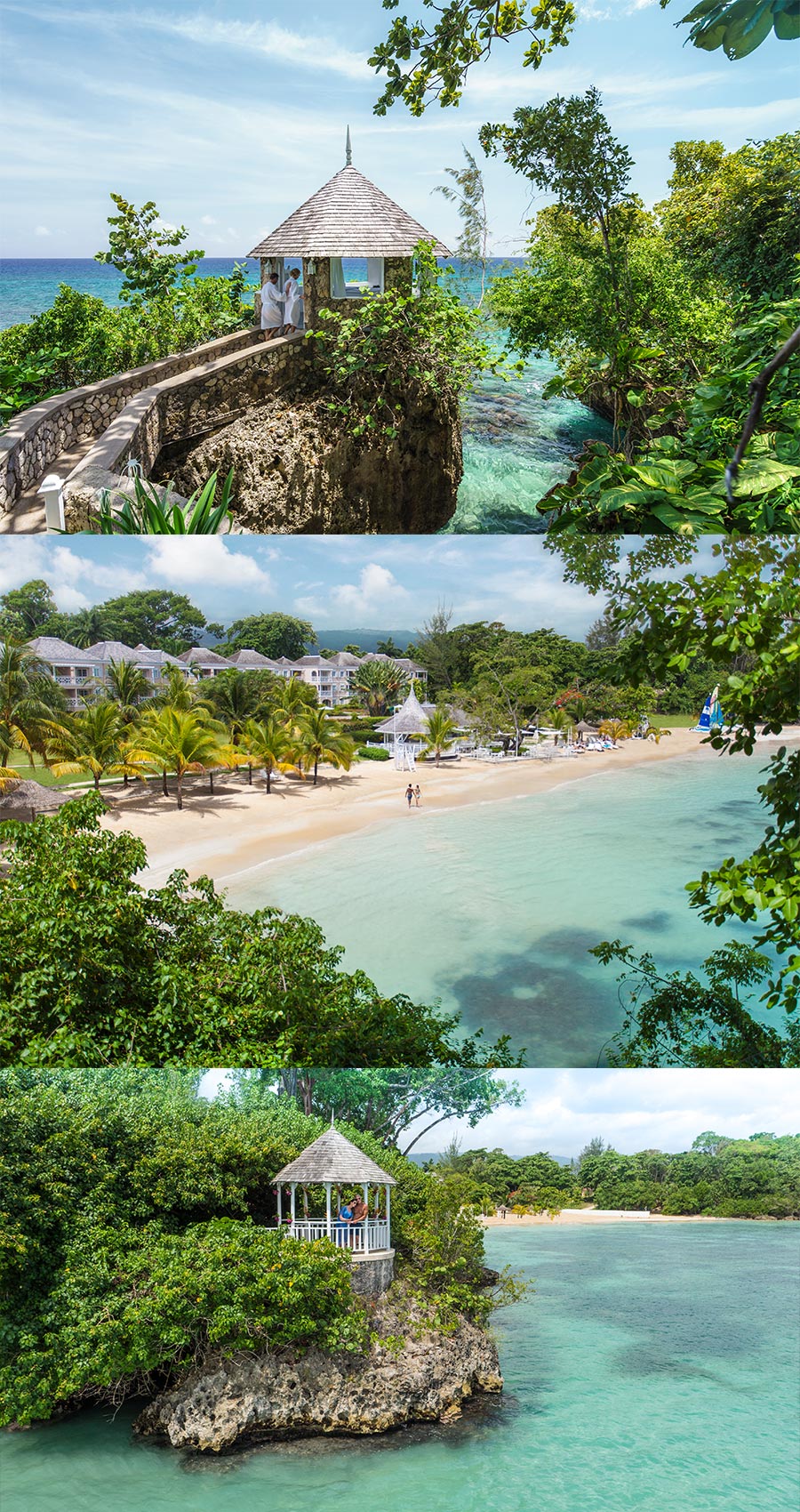 apple vacations jamaica destination wedding couples resorts san souci ocho rios beach front wedding
