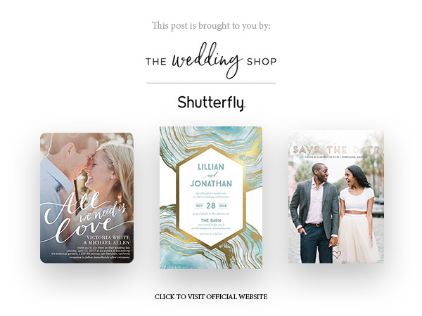 shutterfly the wedding shop invitation banner below