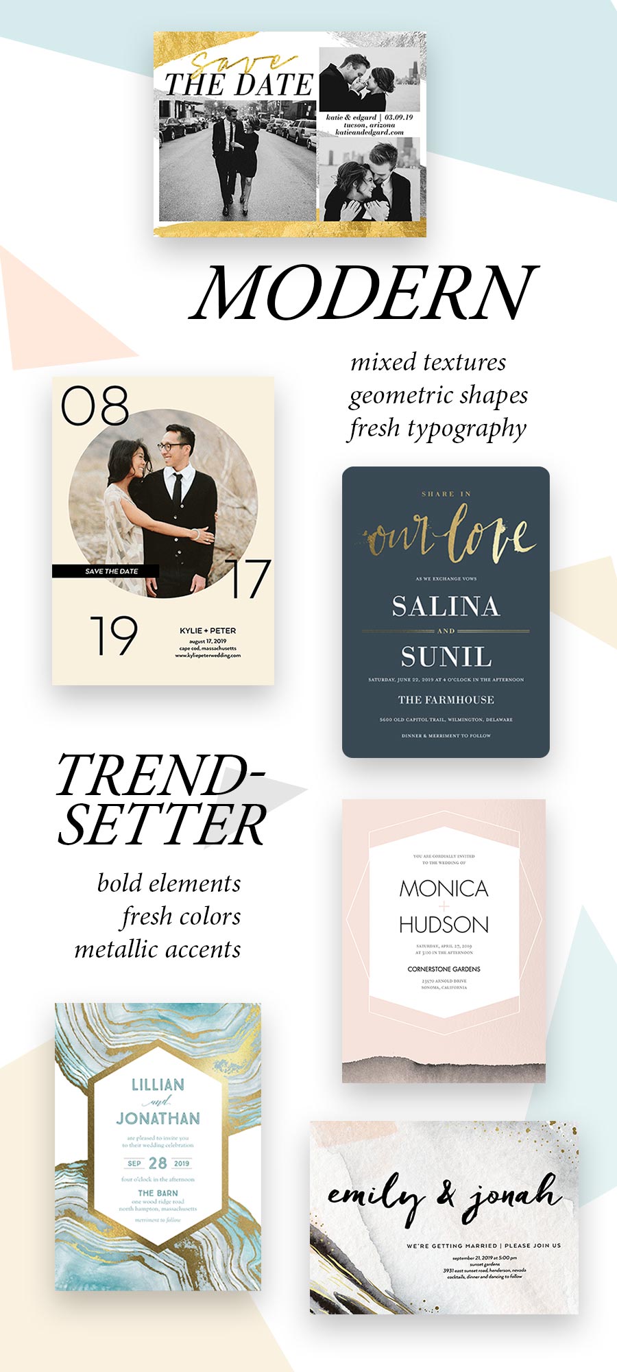 shutterfly wedding invitation save the date cards modern trend setting wedding styles